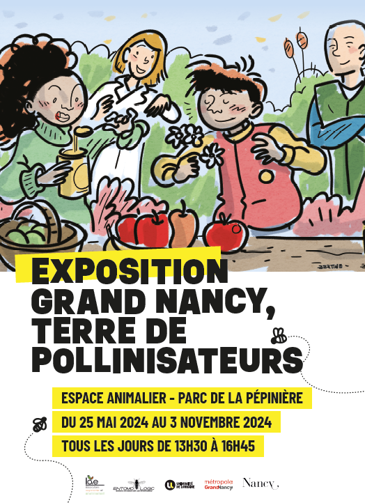 Affiche de l'exposition Grand Nancy Terre de pollinisateurs